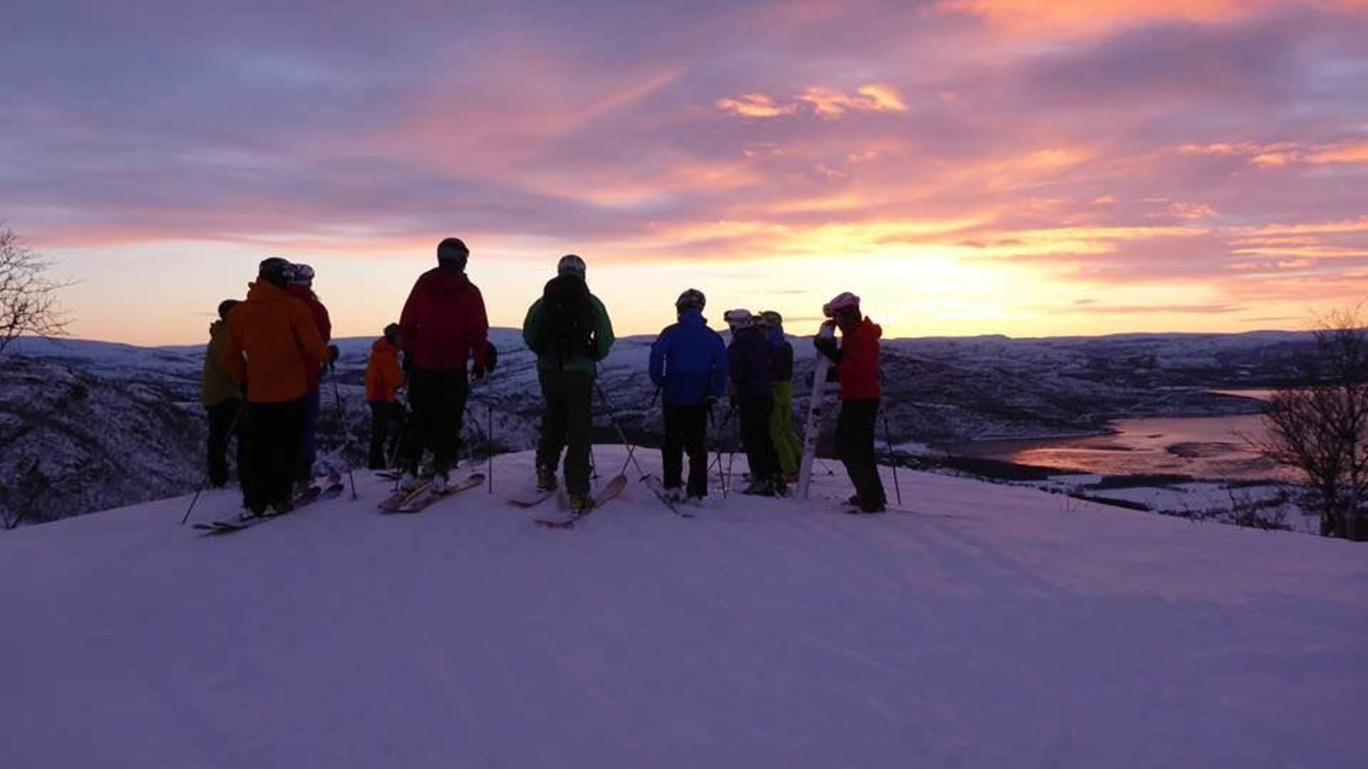 Alpine Skiing under Arctic Light