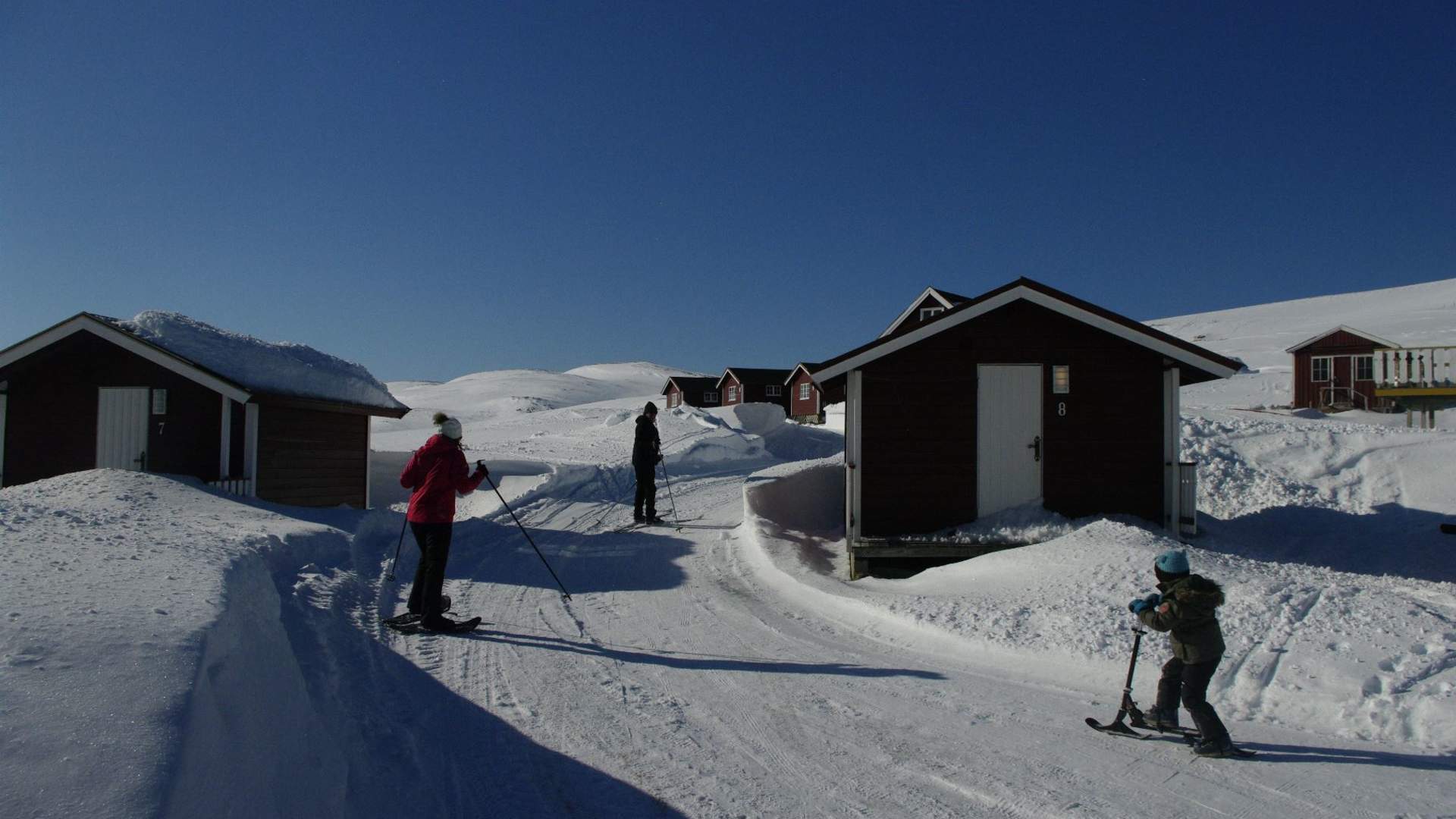 Snowfun and aurora chase in BaseCamp NorthCape
