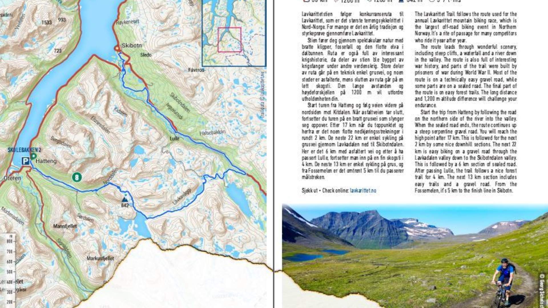 Stisykkelbrosjyre - Lyngenfjordregionen