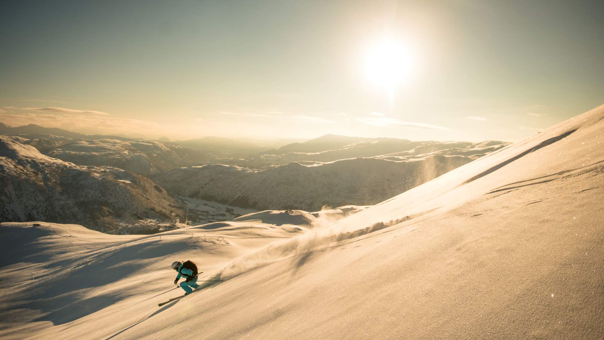 Myrkdalen Mountain Resort down hill 