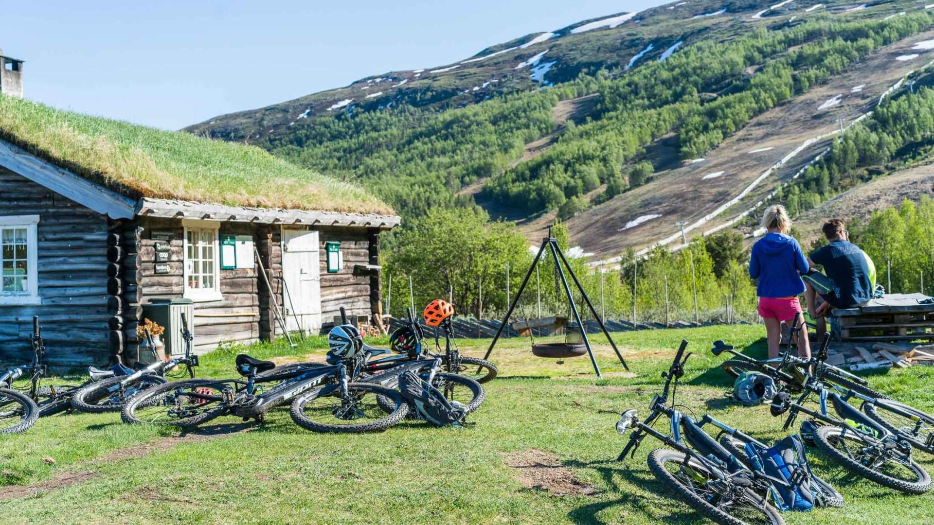 Sykkelstopp på Kalven