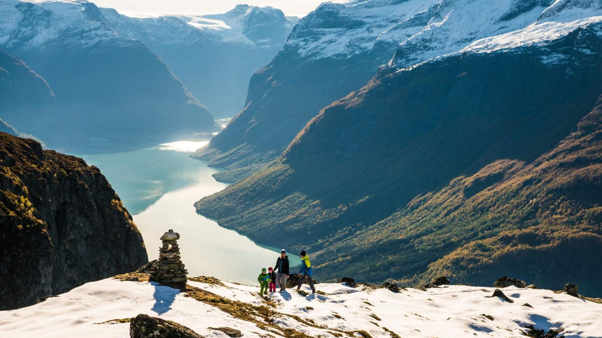 Hiking Trails at Mt Hoven (1011 m ) Loen Skylift