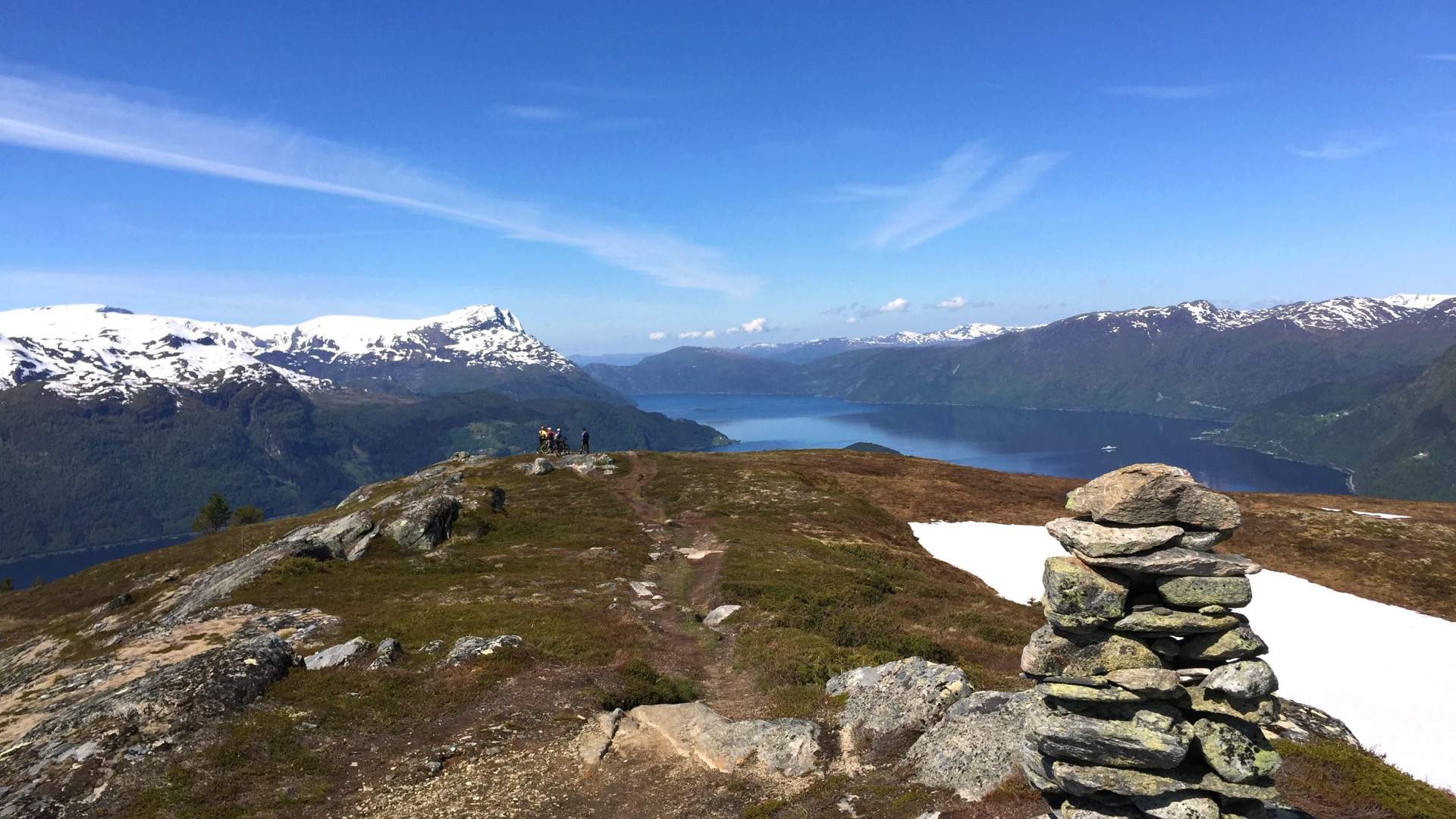 Trail biking at Haugsvarden