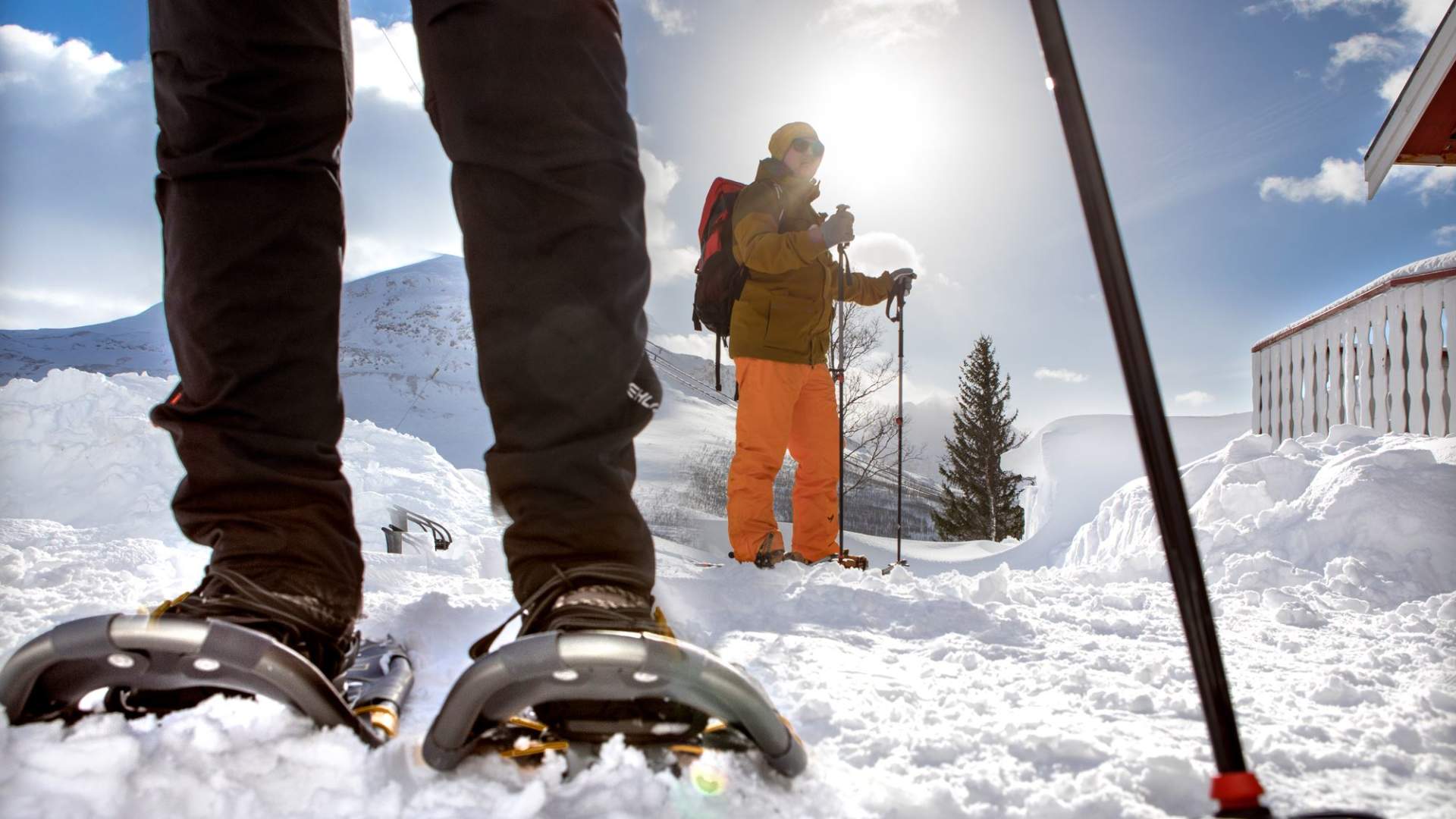 Snowshoeing at Lapphaugen Narvik