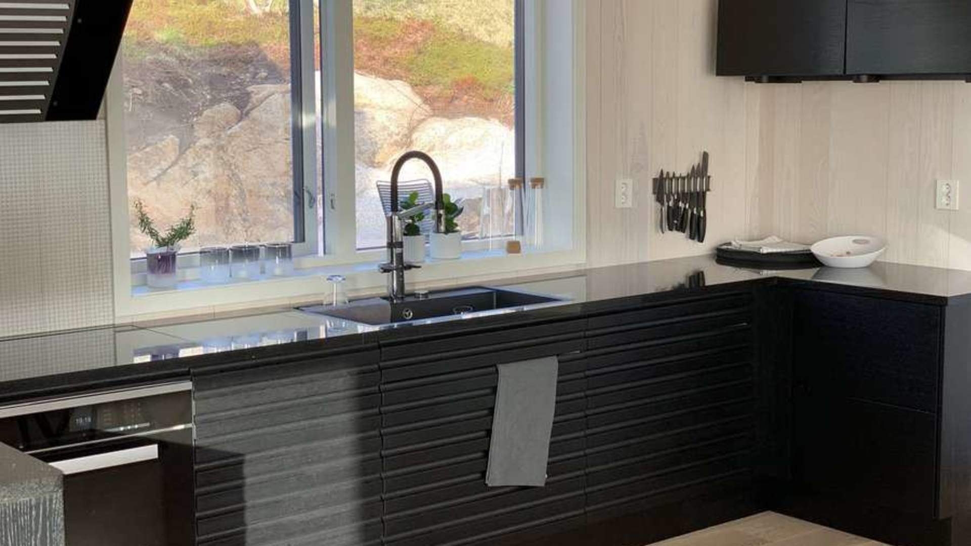 The kitchen in the villa