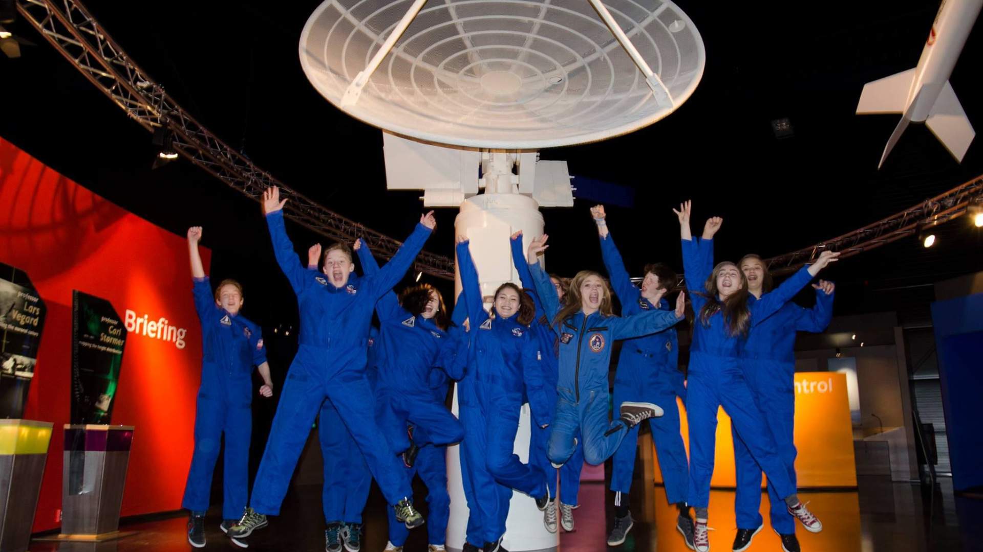 Andøya Space Center jumping kids