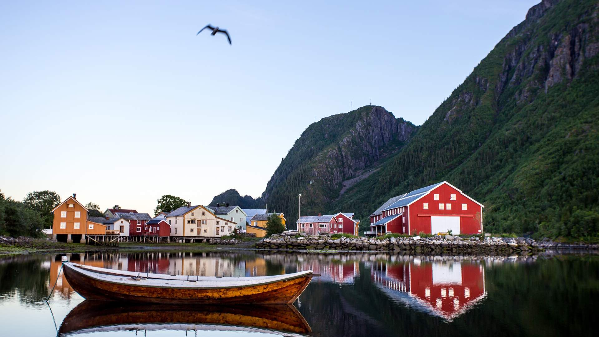 Historic Sjøgata in Mosjøen