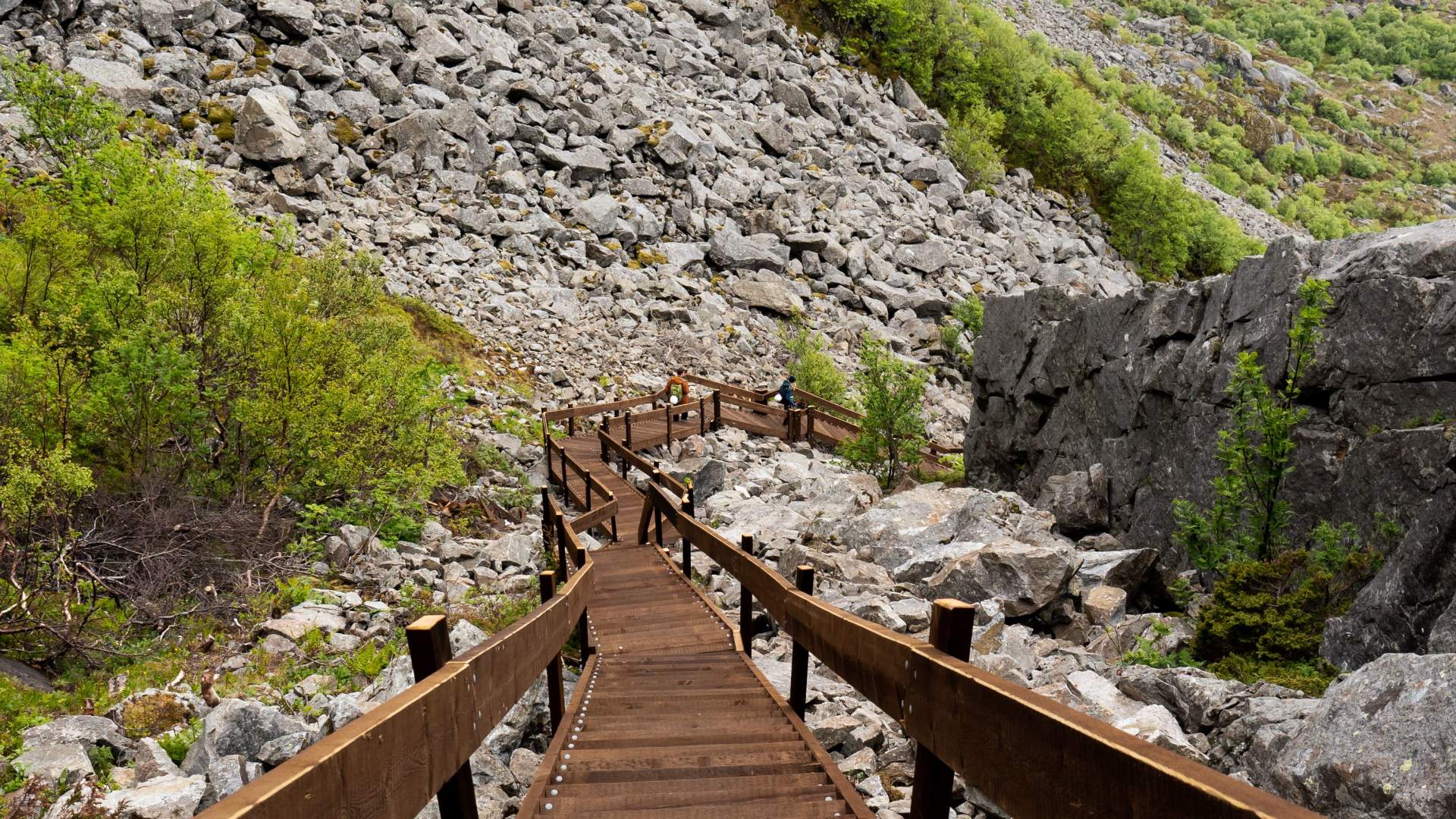 The stairs on Vega Island