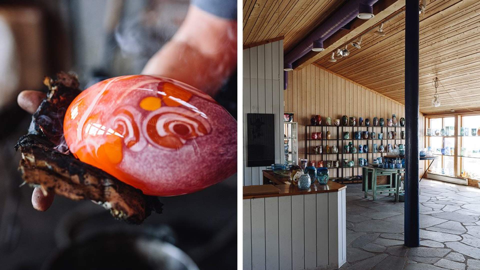 Glasshytta på Vikten