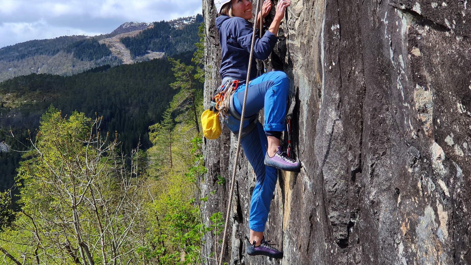 Climbing experience at Staup, Wild Voss