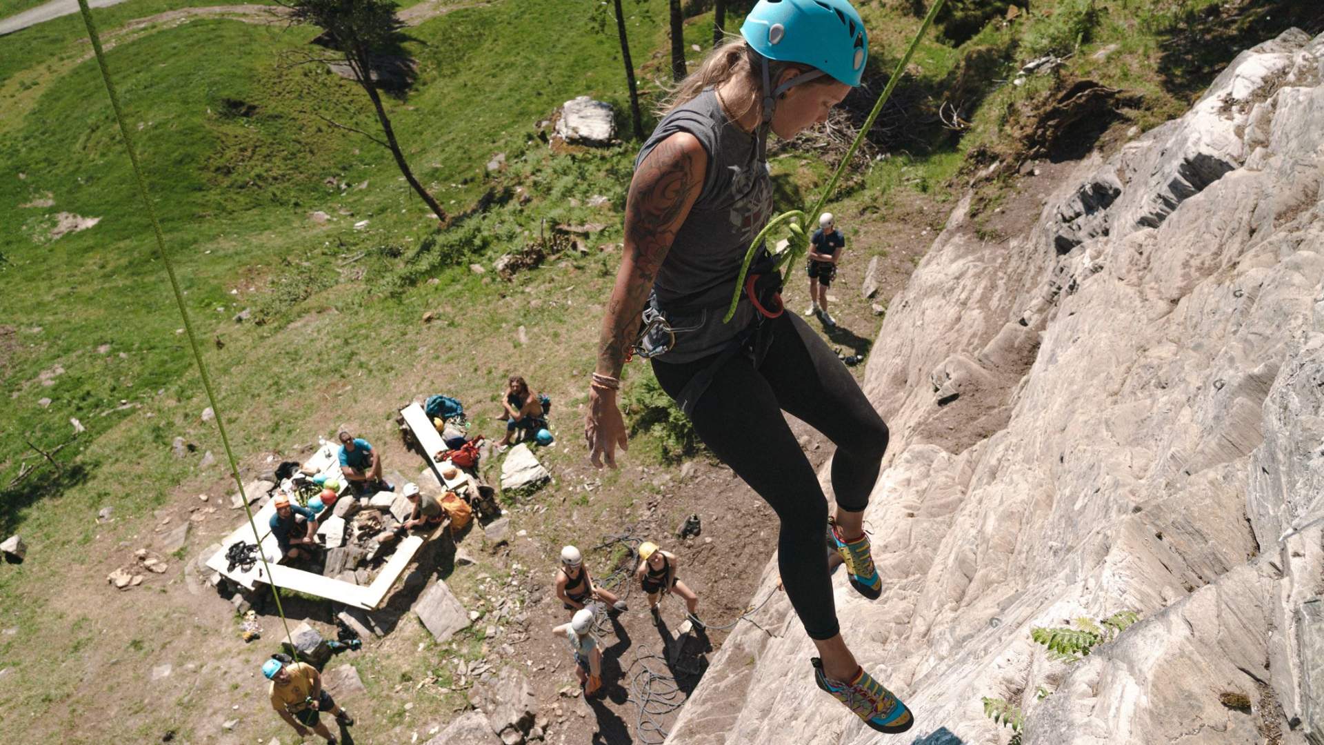 Climbing experience at Staup, Wild Voss