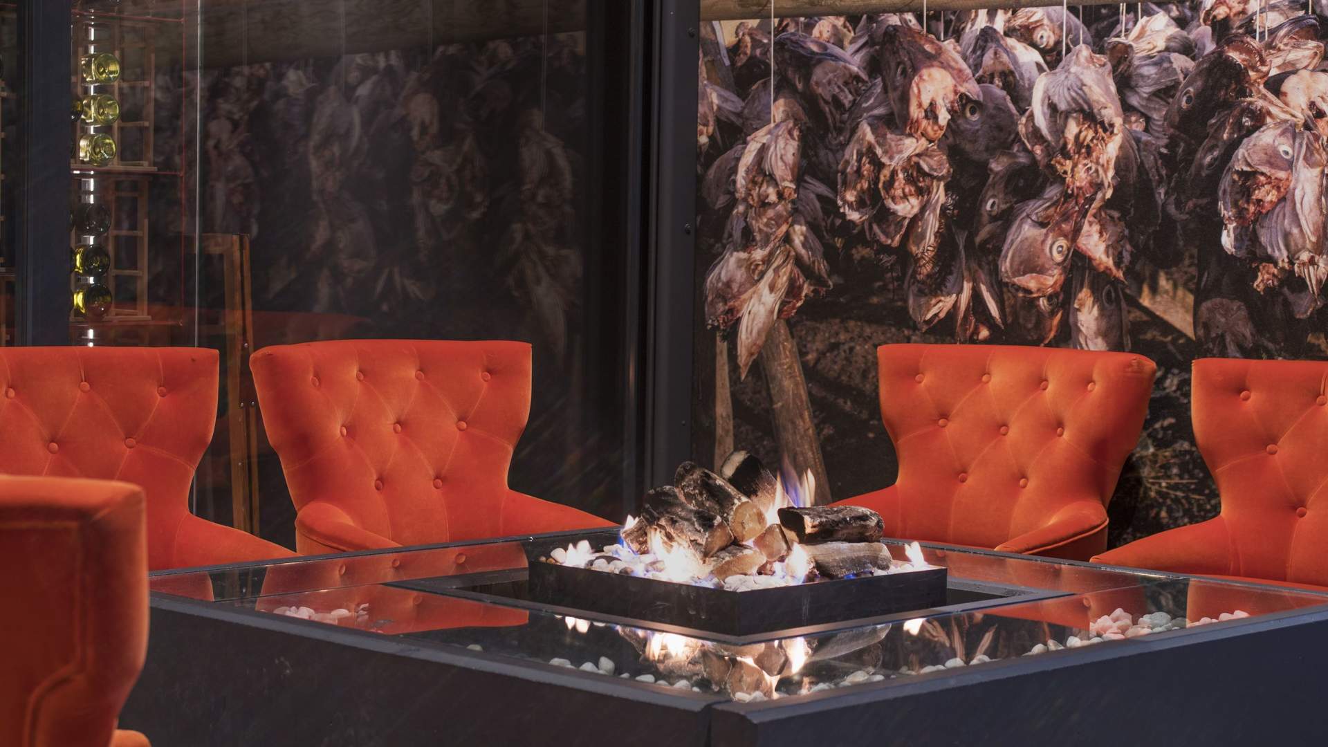 Lounge at Thon Hotel Lofoten