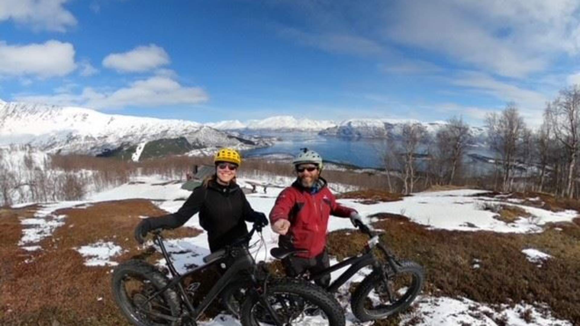 Fatbike i Lyngen vinter