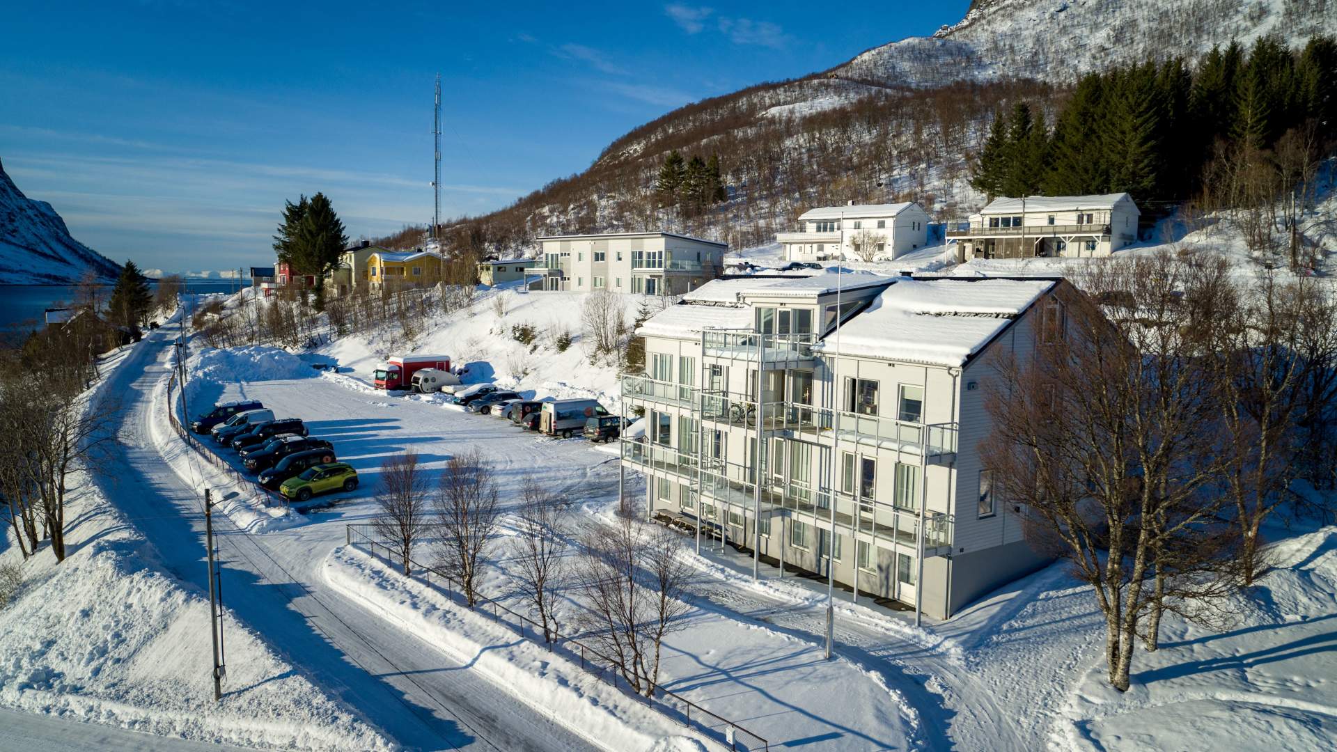 Torskensentret fra drone vinter
