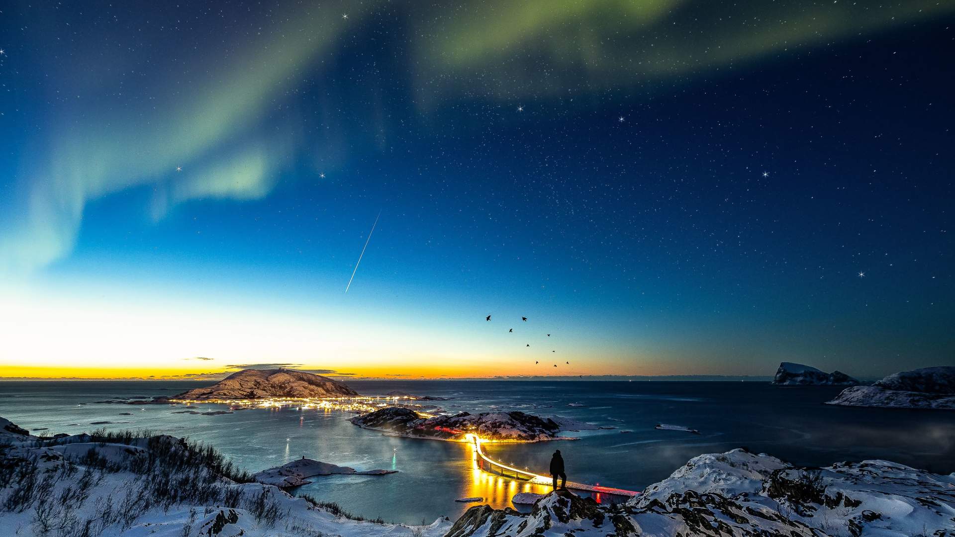 Night hike on Kvaløya