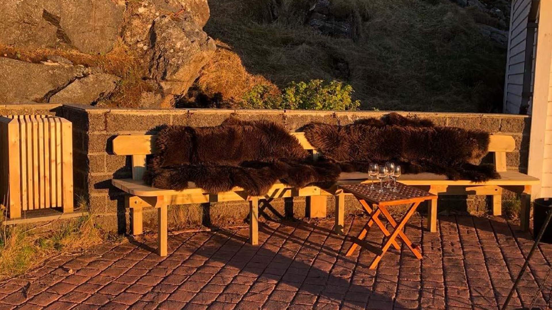 Terrace at Frugga Holiday Home