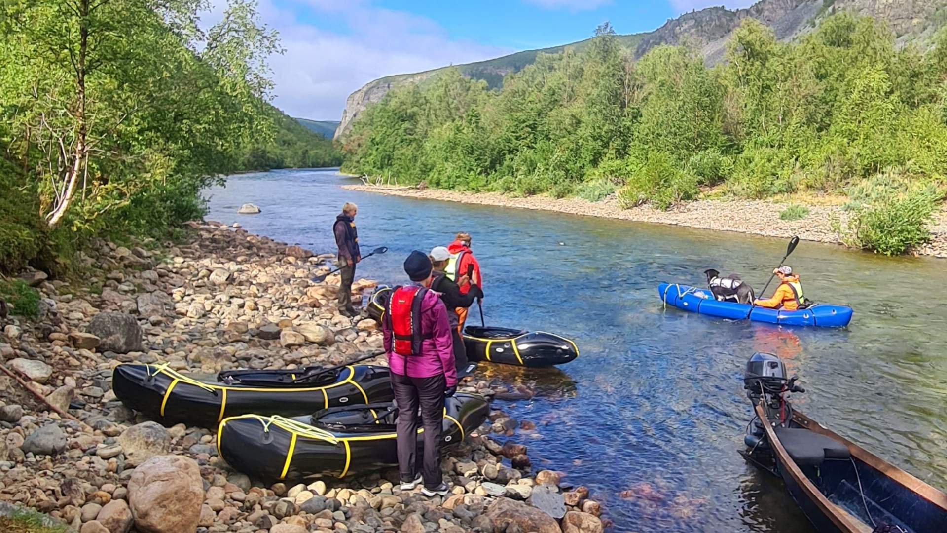Packraft Reisa river