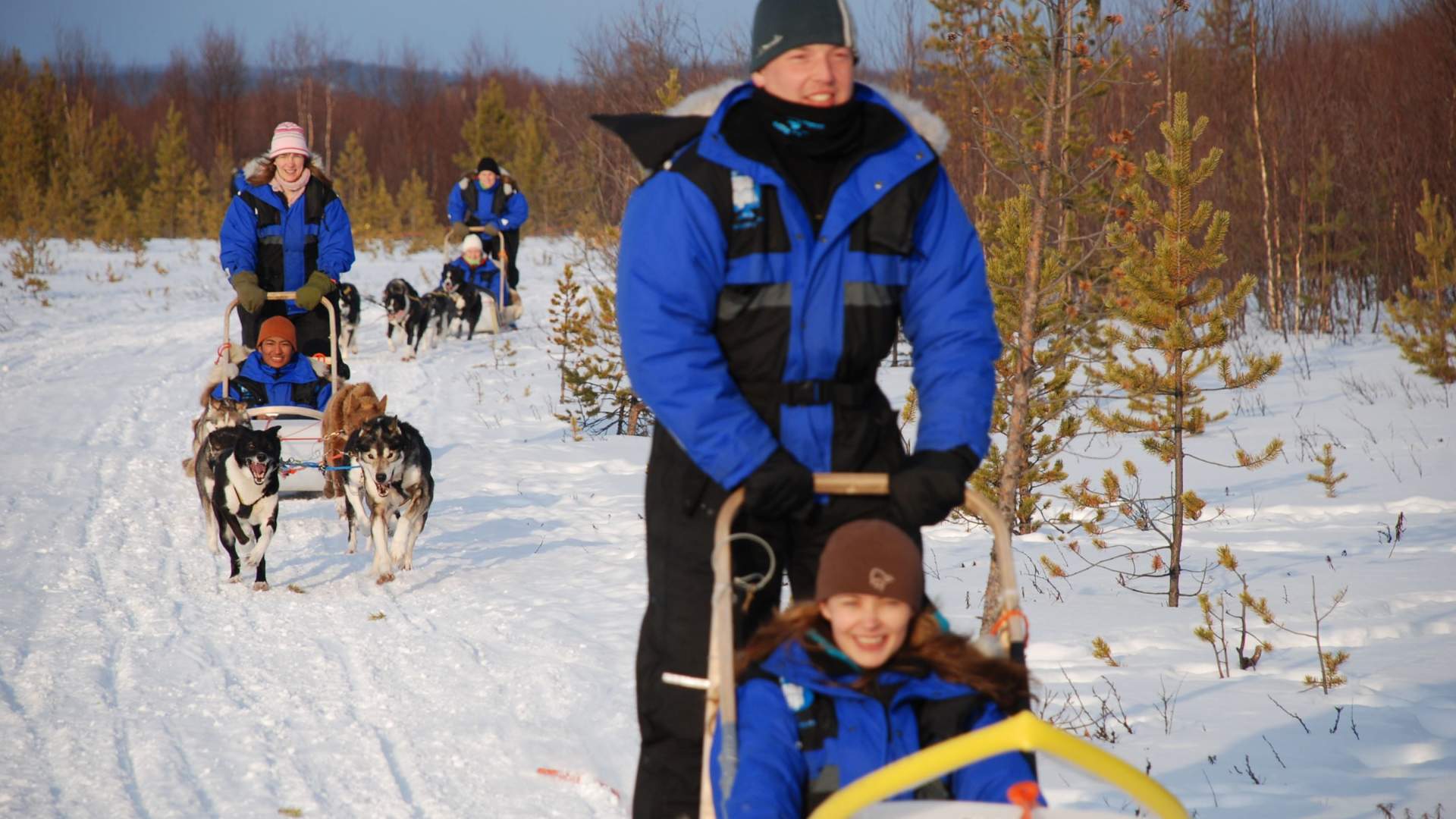 Day tour husky sledding with Birk Husky