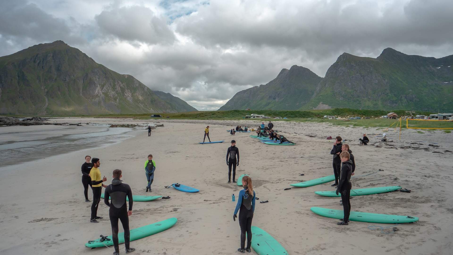 Camping by the midnight sun - Lofoten Beach Camp