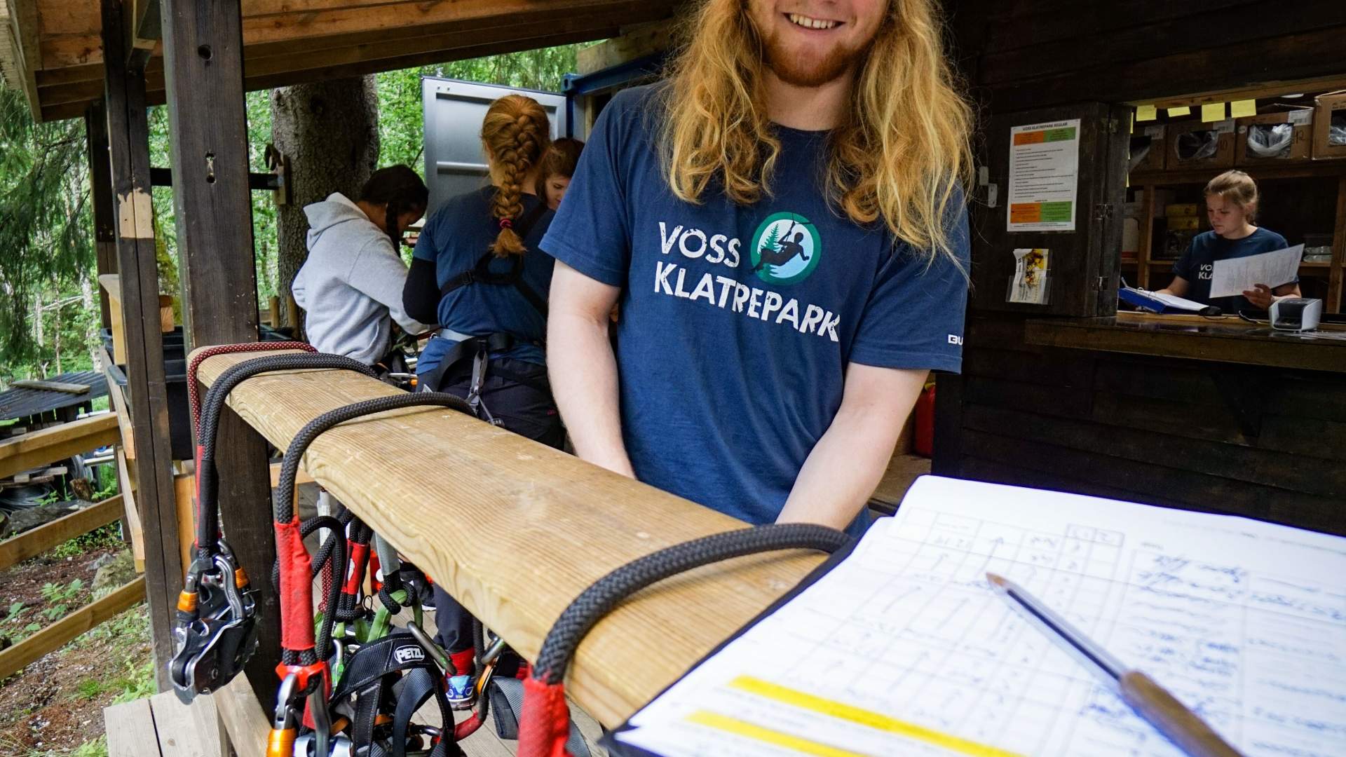 Klatrepark Stor Løype og Ziplinepark, Pakke frå Voss Active