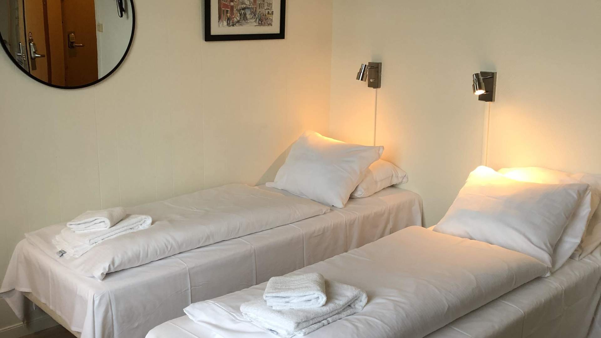 Two single beds