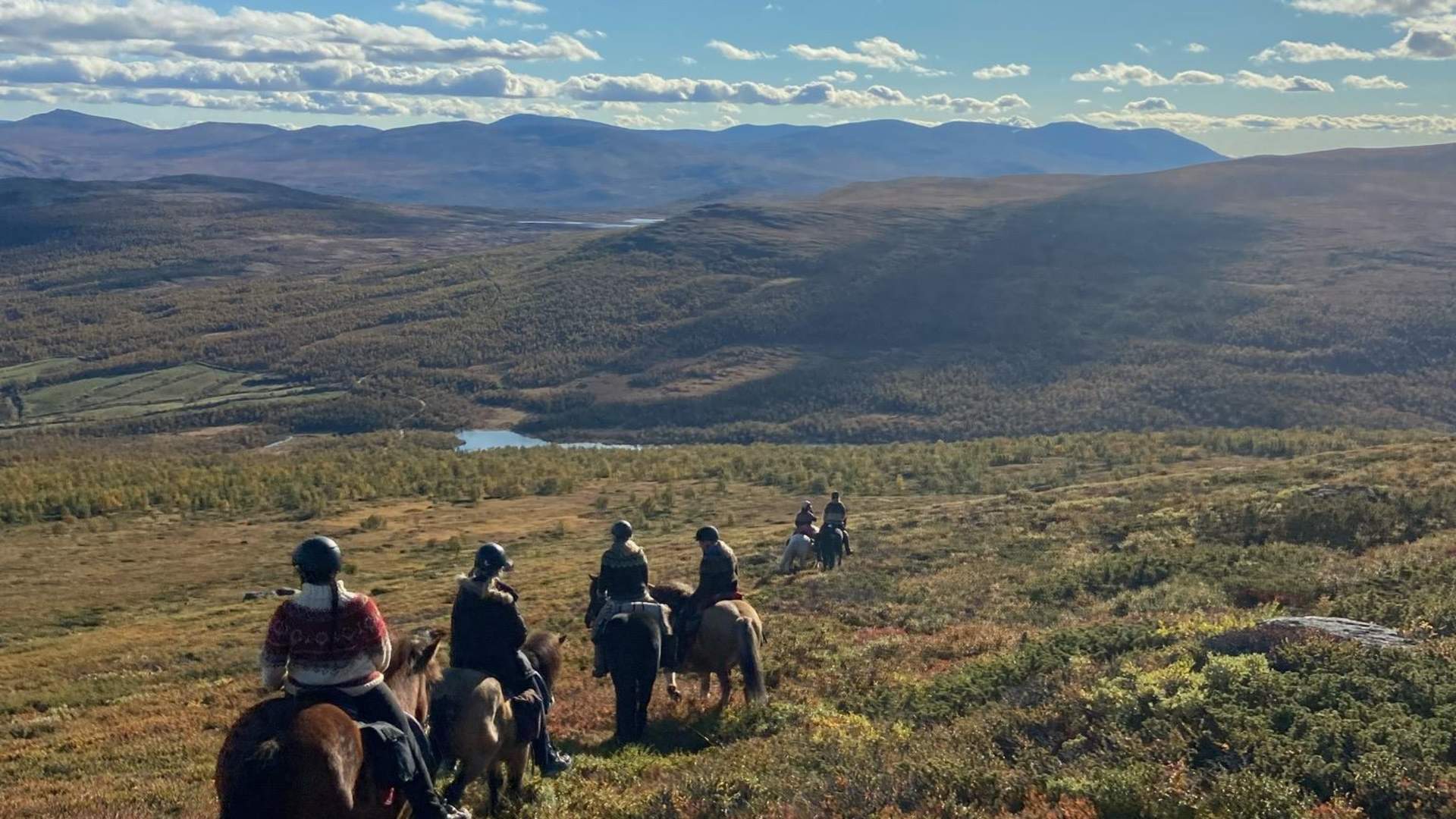 Fjellridning på Dovrefjell