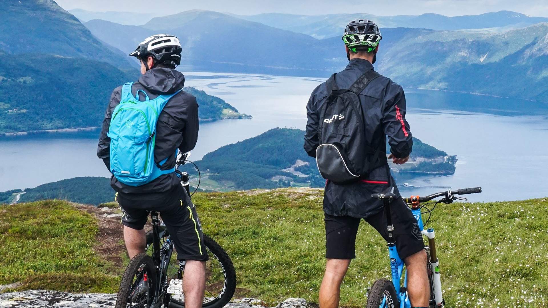 Trail biking at Haugsvarden