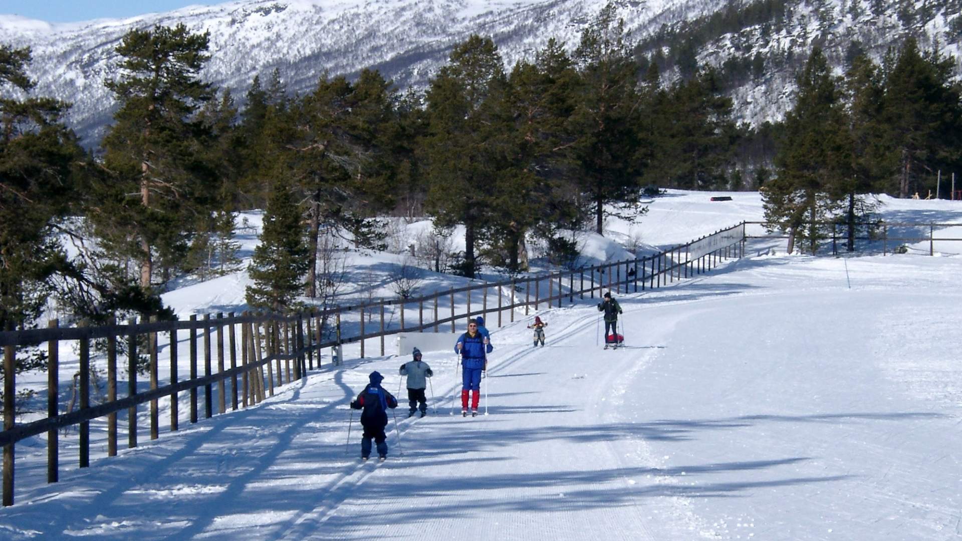 Stadionområdet i Hovden langrennsarena