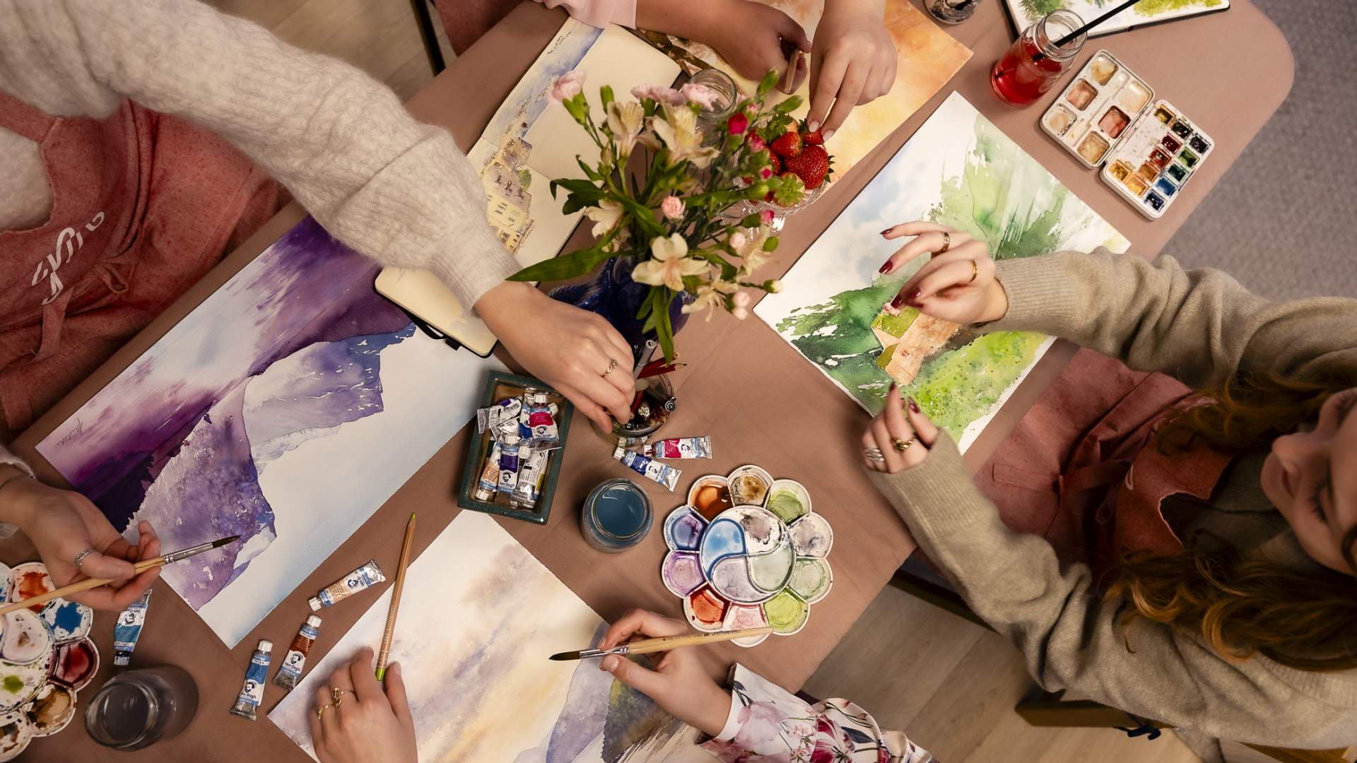 Introduction to Watercolor: Winter Landscape