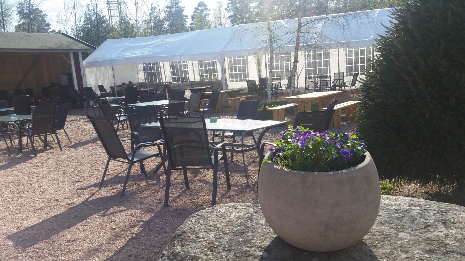 Dagros kafé på Veierland