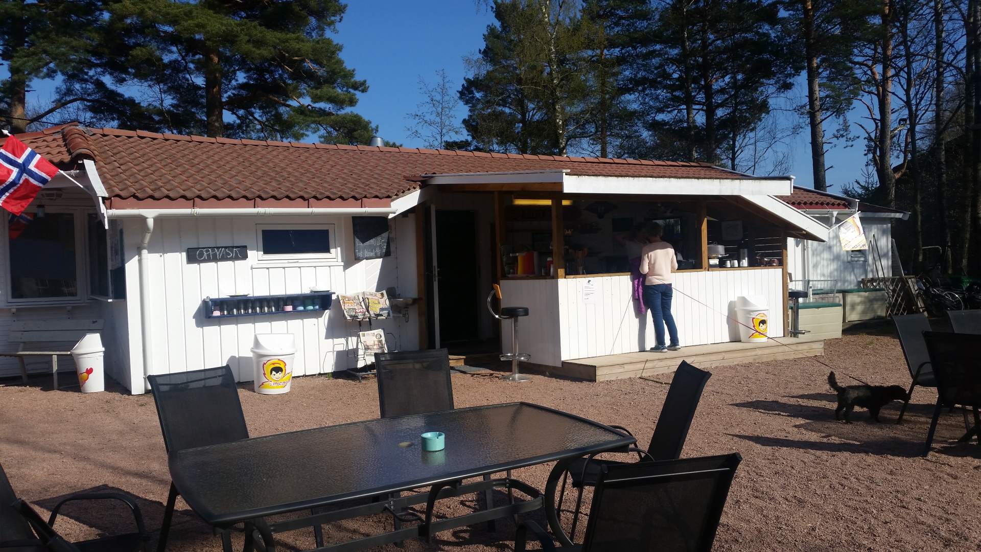 Dagros kafé på Veierland