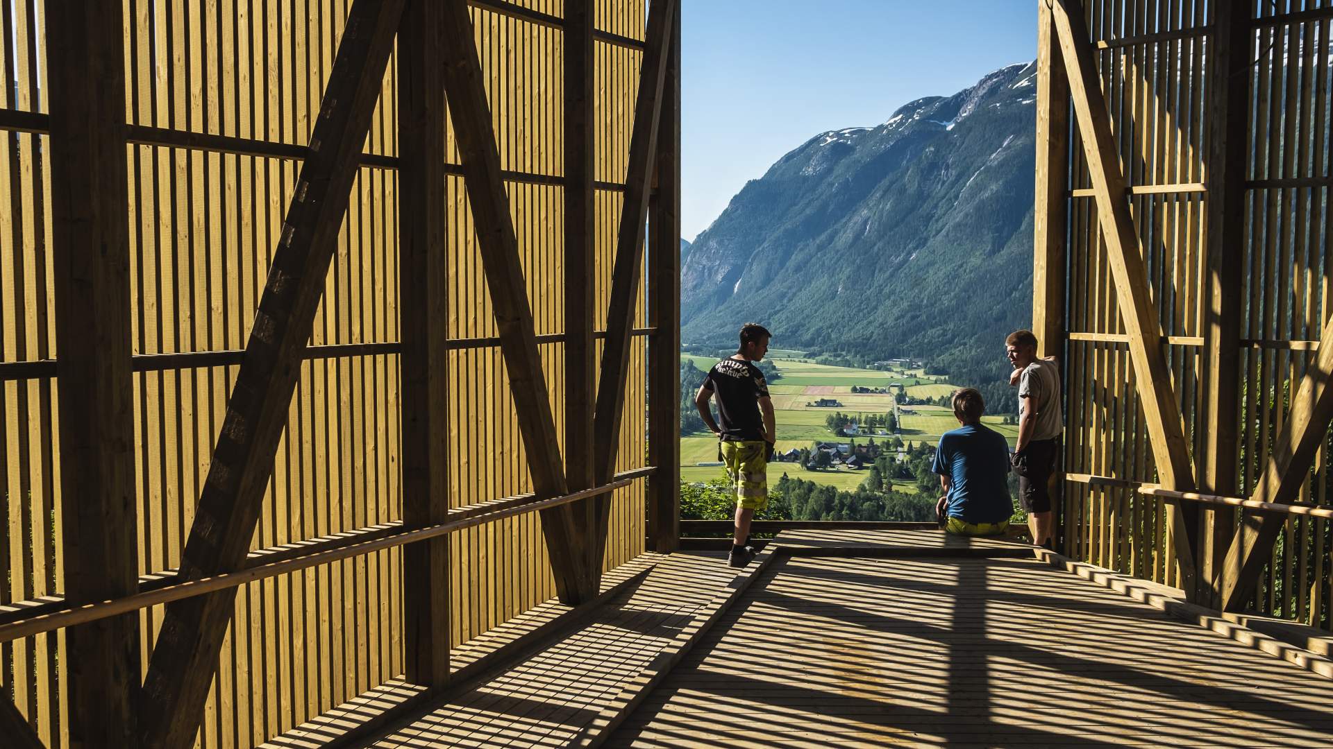 Utsikten fra utsiktspunktet i Flatdal