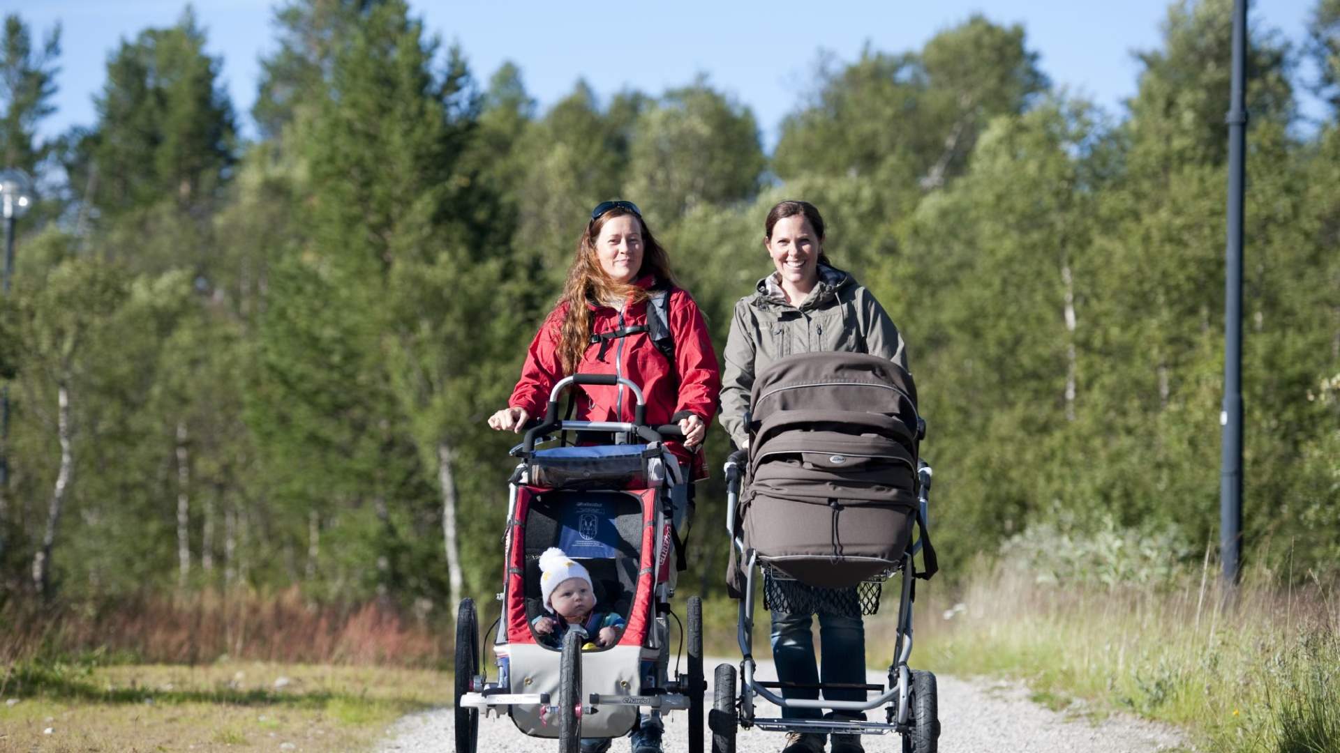 På tur med barnevogn