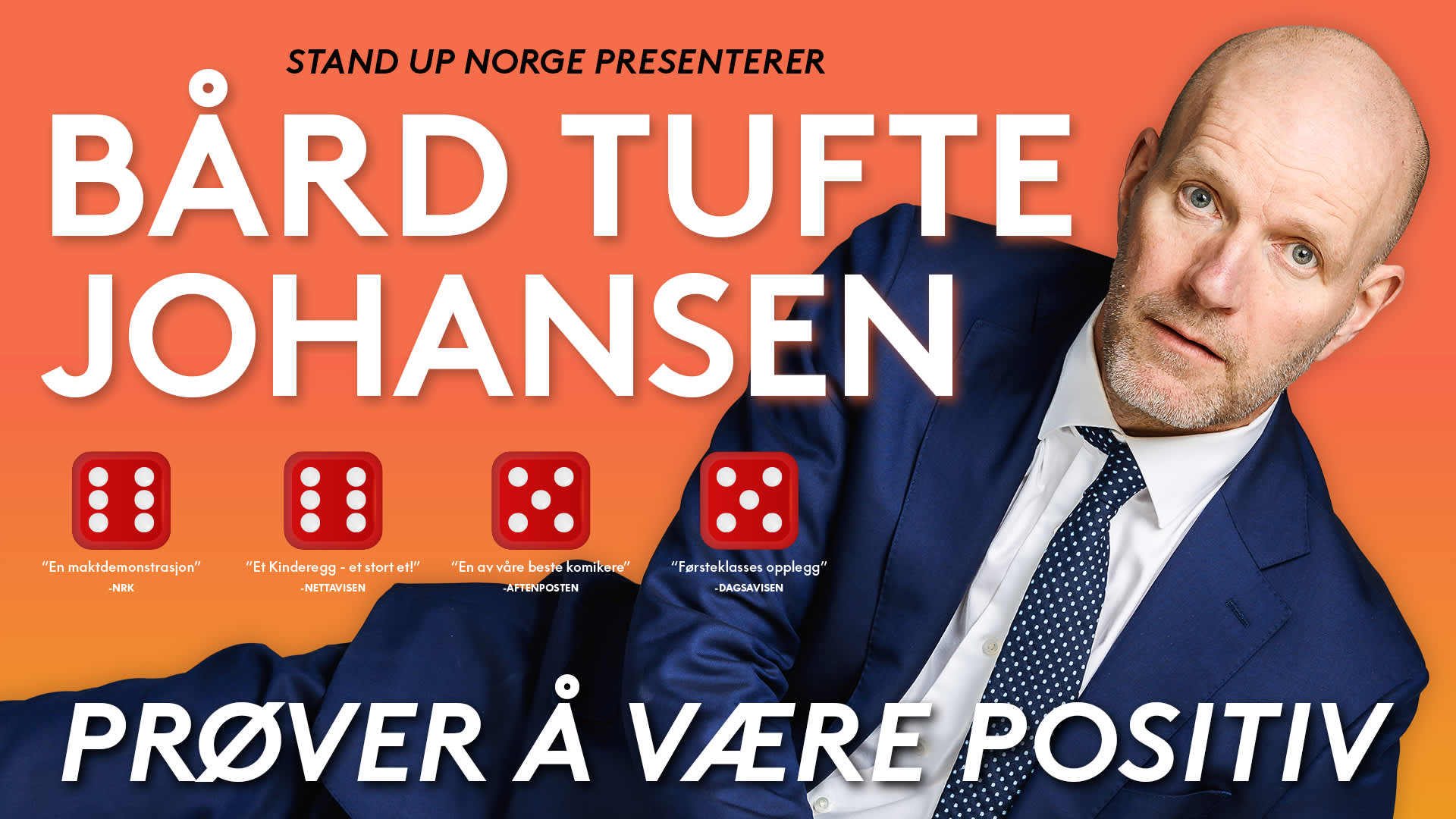 Bård Tufte Johansen – prøver å være positiv