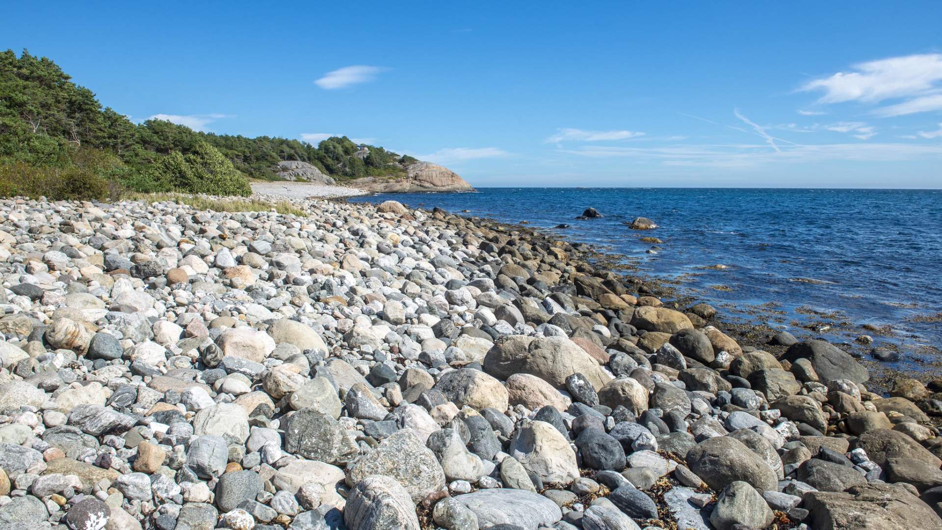 Rullesteiner ved Hoveodden - Raet Nasjonalpark