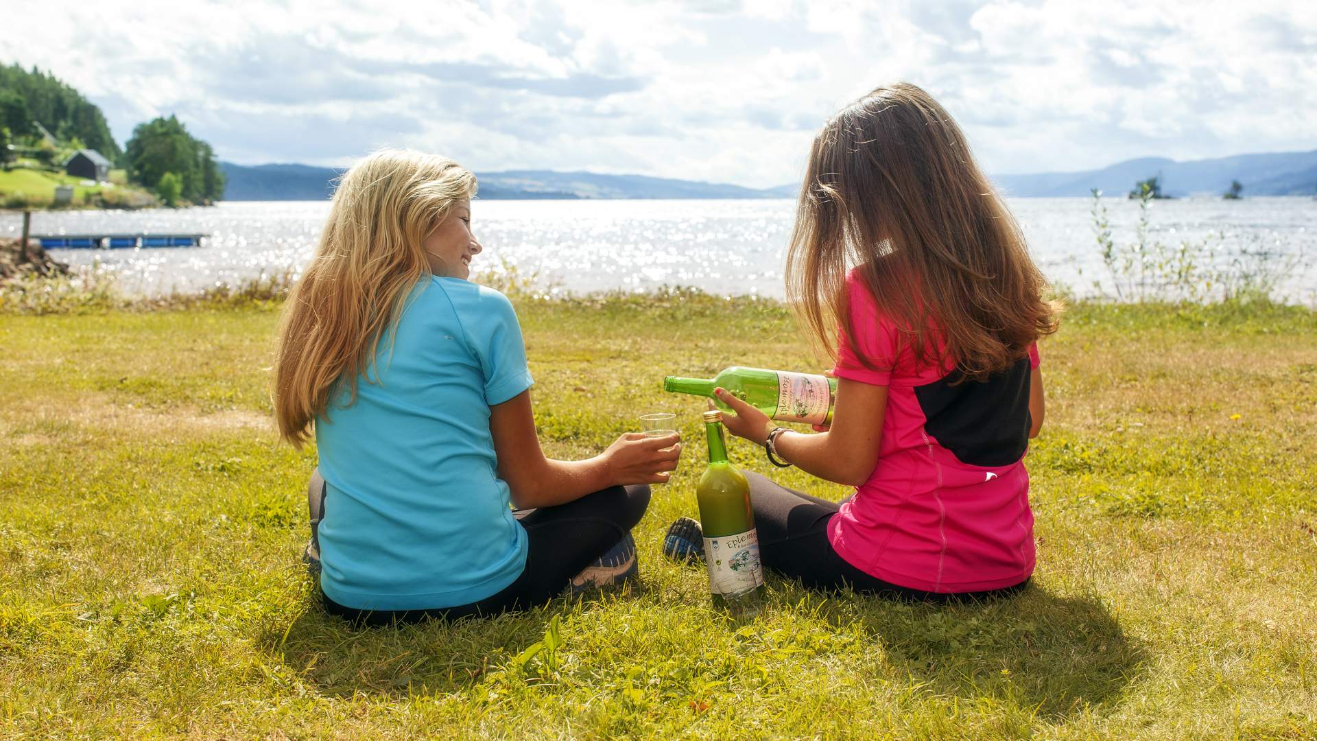 Eplemost piknik ved Randsfjorden Foto Oda Hveem