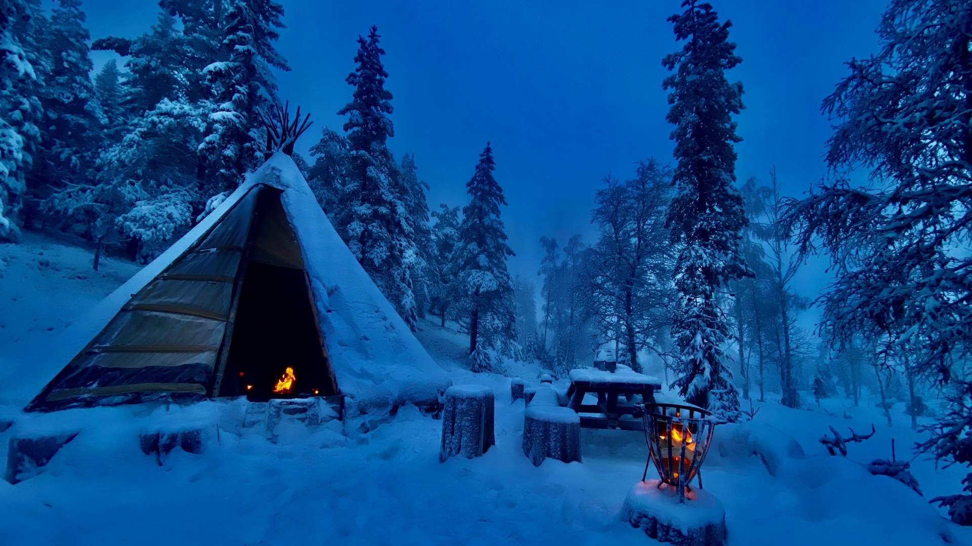 Lavvo i Ringsakerfjellet