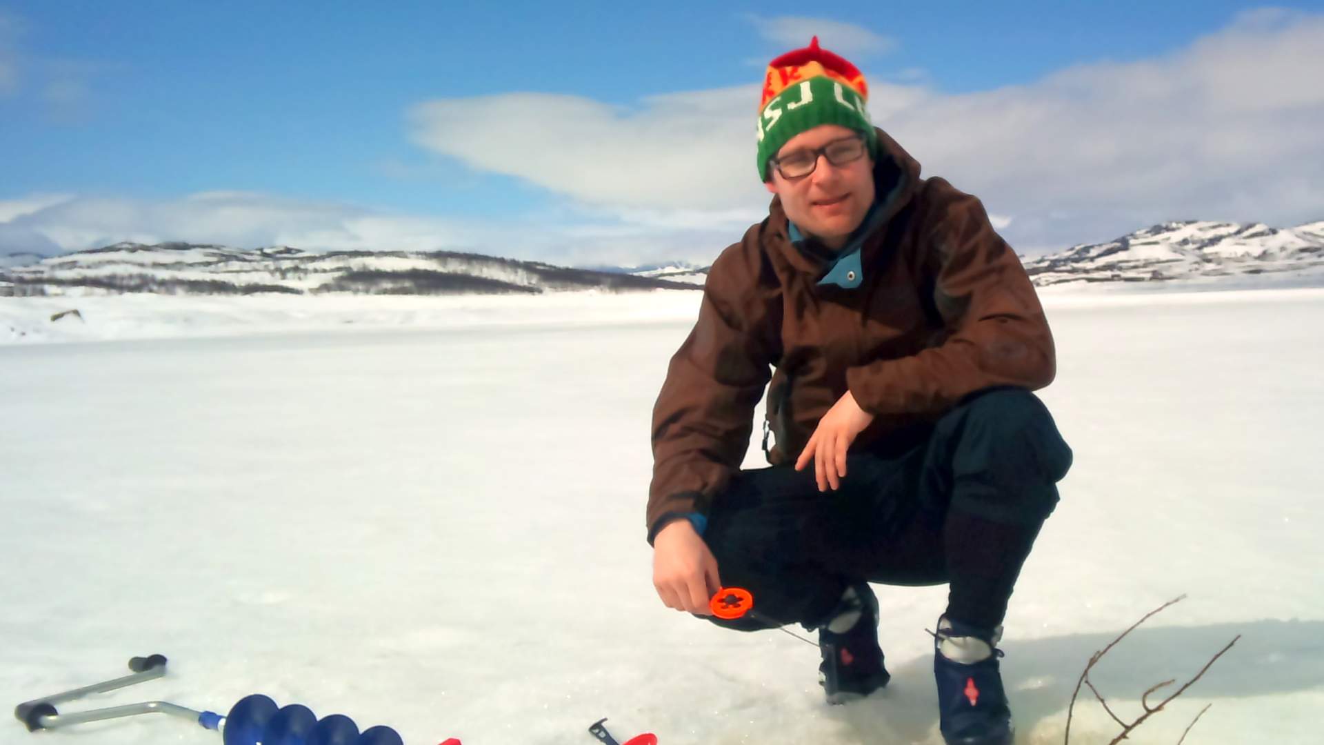 Nils på pilketur