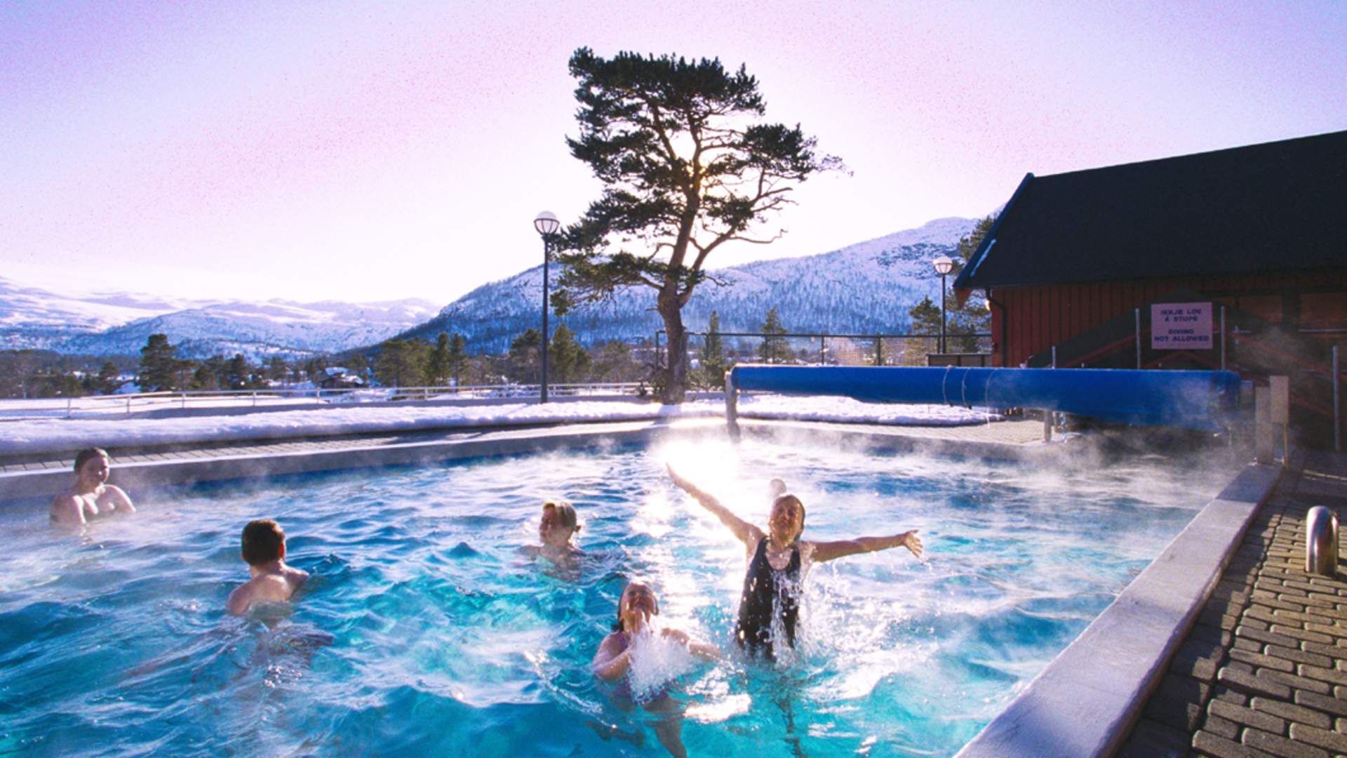 Hovden Badeland om vinteren