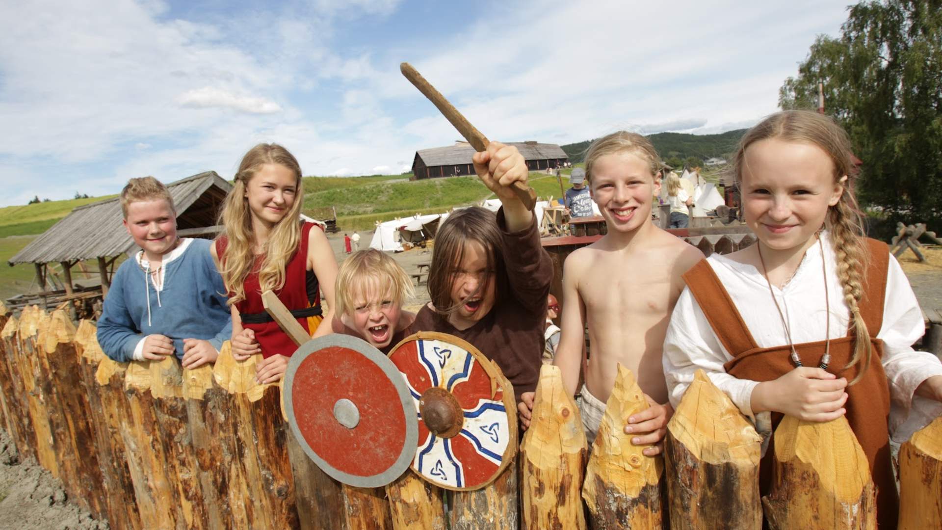 Barn ved gjerdet viking