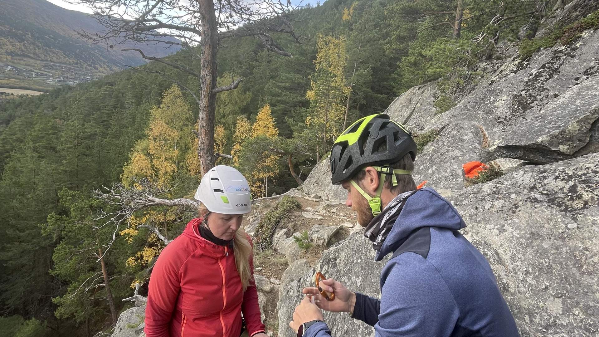 Klatring Tronoberget i Lom