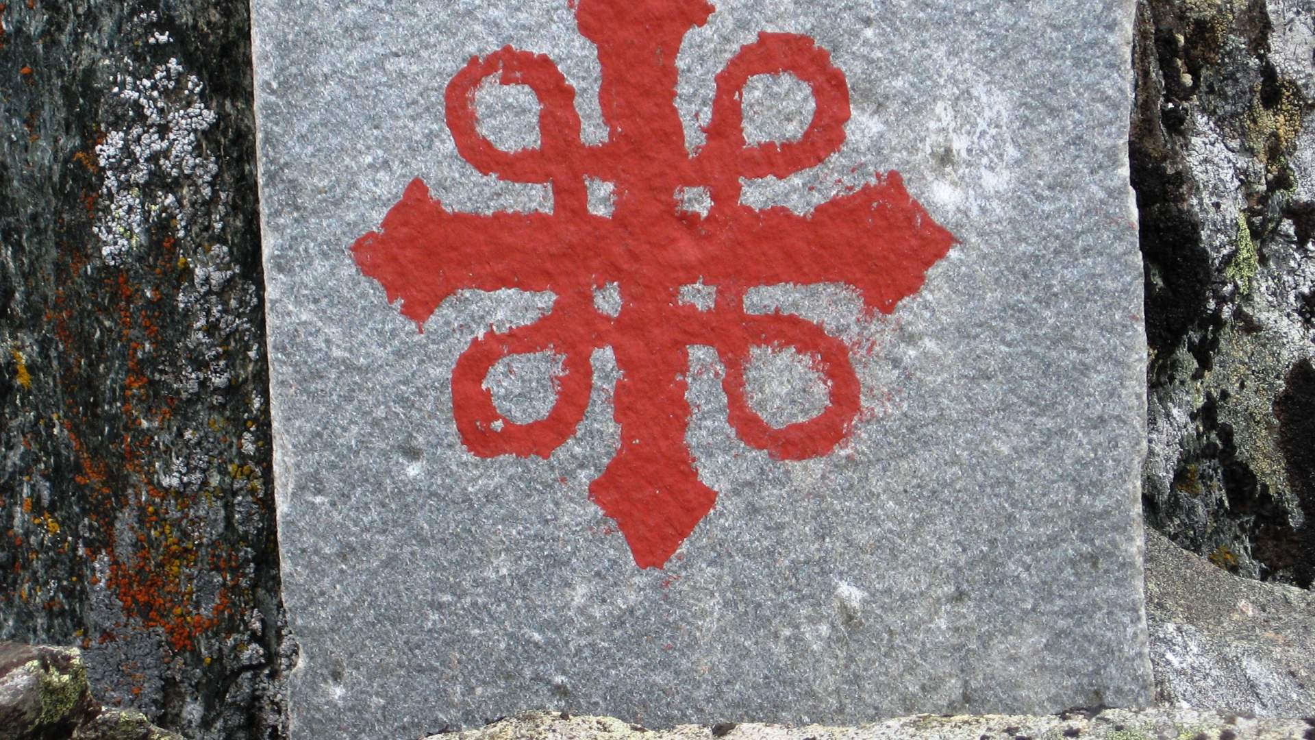 Symbol of the Pilgrim trail
