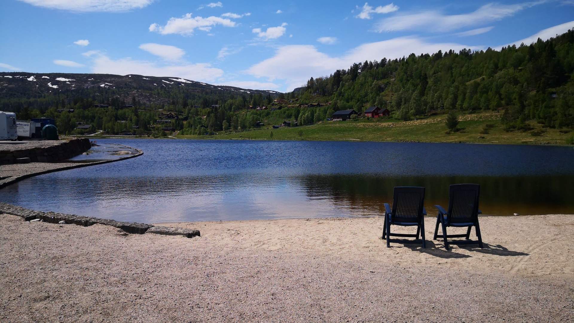 Swimming at Bortelid