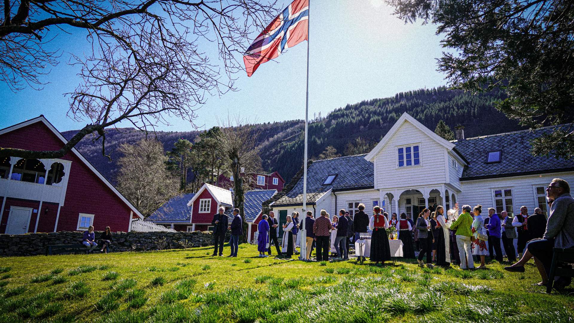 main house in spring 2