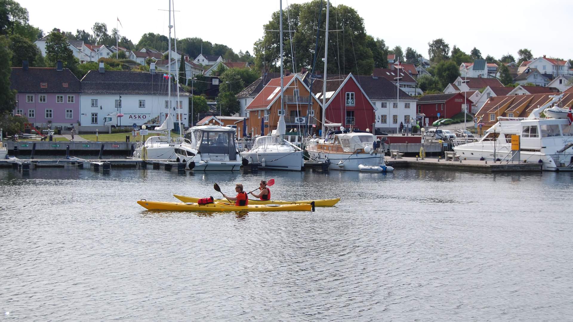 Par i Kajakk i Son havn