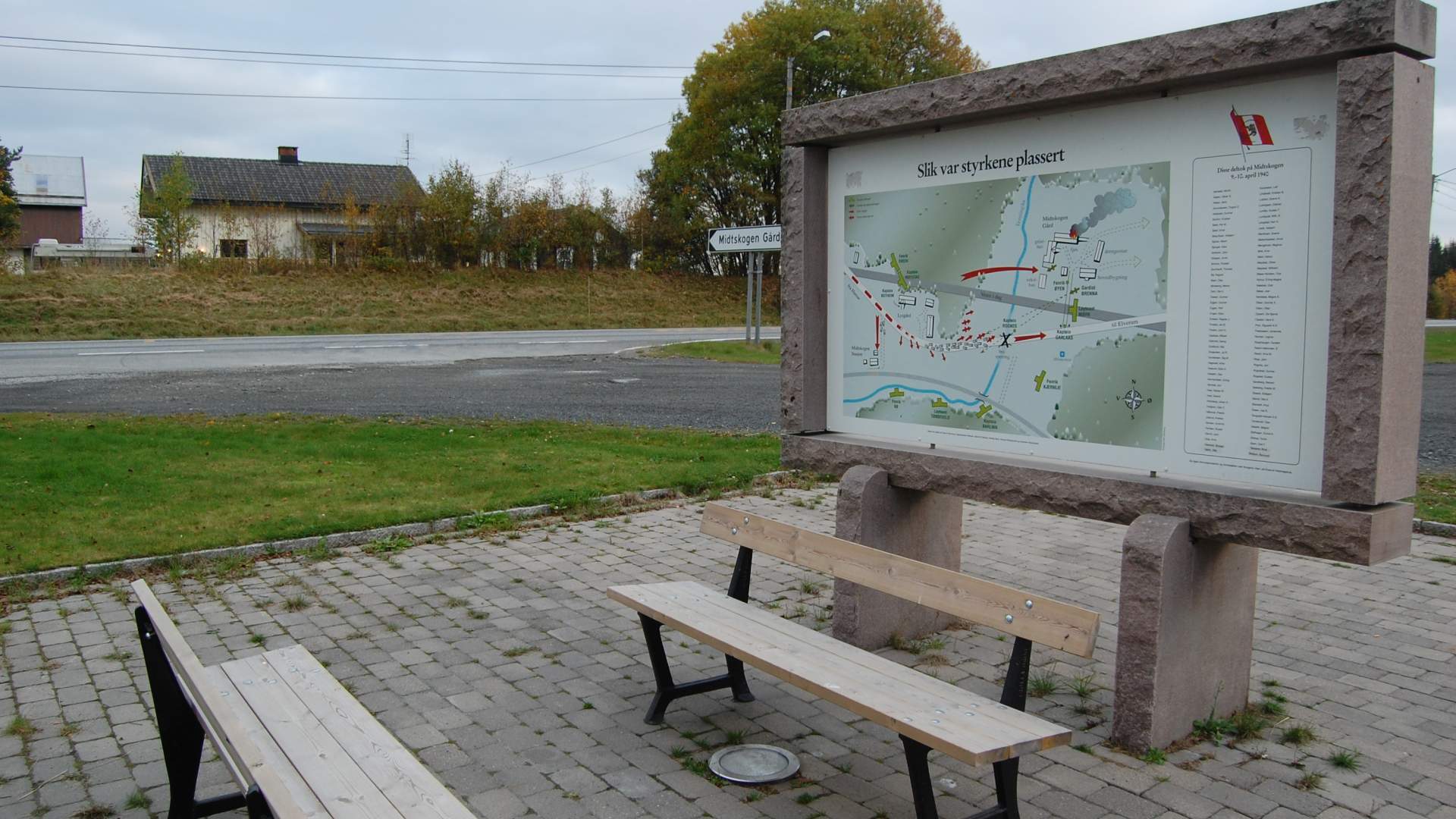 Infotavle Midtskogen, foto Ine Gulbæk