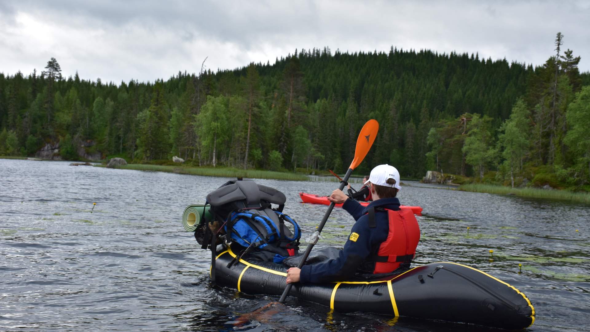 Packraft tur i Nordmarka med Fossen Friluft