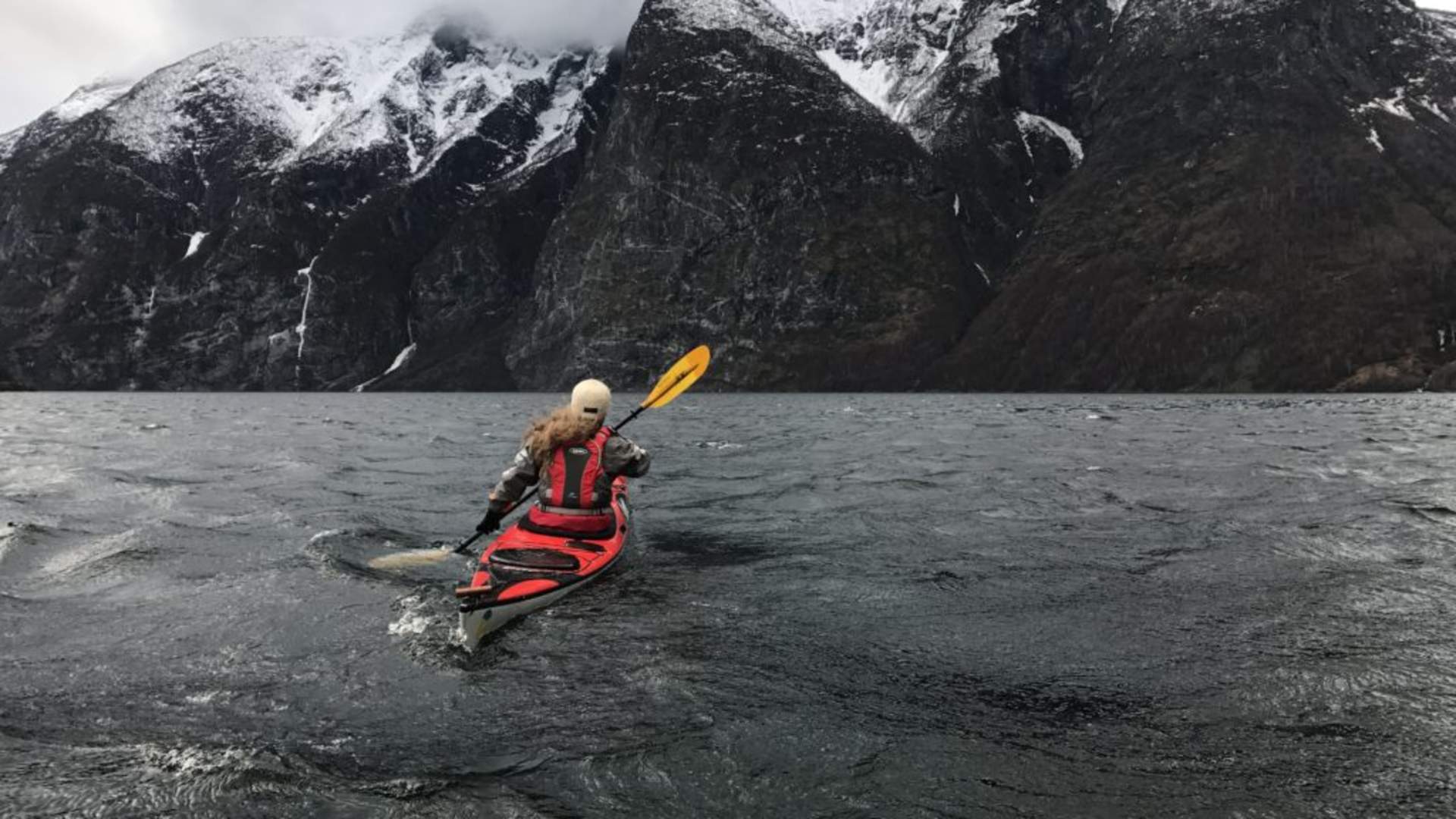 Vinter kajakk Årdal