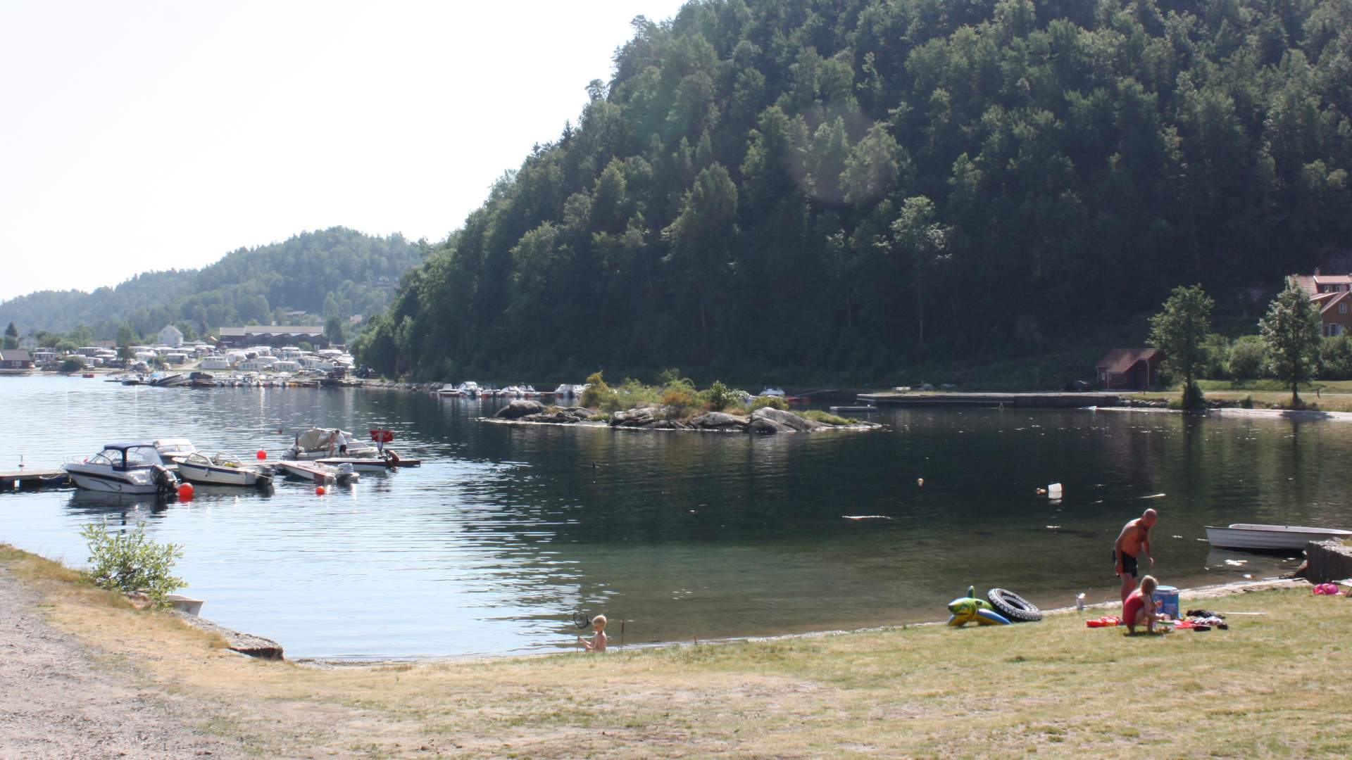 Stranda på Røed Camping