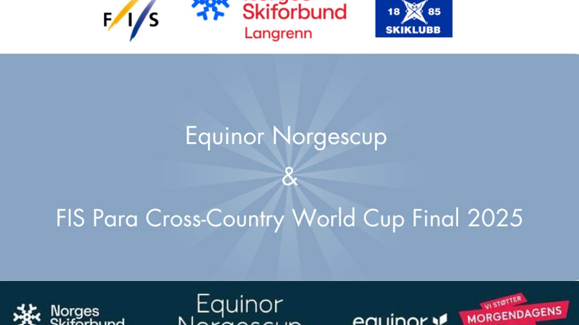 FIS Para CrossCountry World Cup Final 2025 Sports Steinkjer Norway